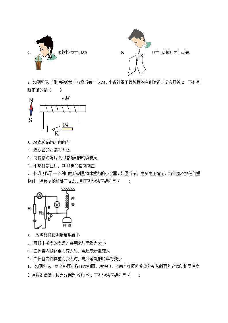 精品解析：2021年吉林省长春市双阳区中考二模物理试题（解析版+原卷版）02