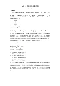 2021年中考物理真题分类汇编 专题14欧姆定律及其应用 2（原卷+解析卷）