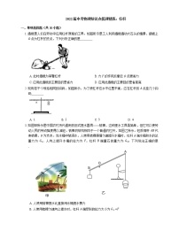 2022届中考物理知识点梳理精炼：杠杆练习题