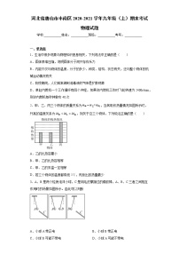 2020-2021学年河北省唐山市丰南区九年级上学期期末考试物理试题（含答案与解析）