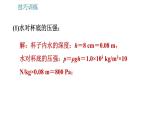 教科版八年级下册物理 期末提分练案 2.2 技巧训练 固体压强和液体压强的计算技巧 习题课件