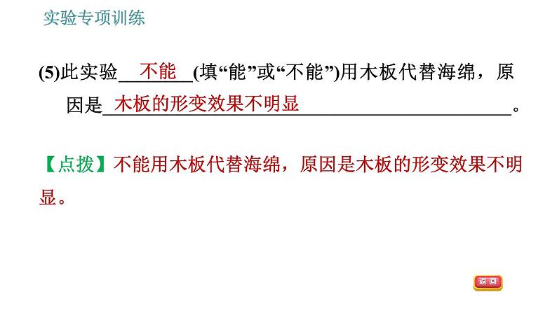 教科版八年级下册物理 期末提分练案 2.3 实验专项训练 探究压强的影响因素 习题课件第6页