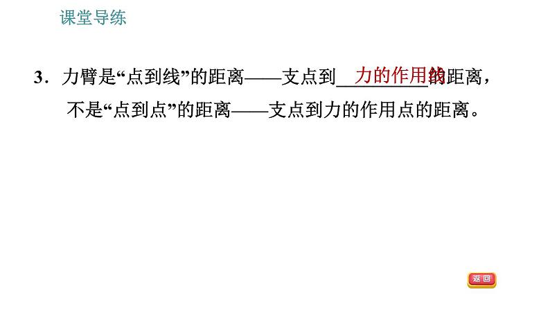 教科版八年级下册物理 第11章 11.1.1 杠杆和杠杆的平衡条件 习题课件第6页