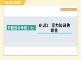 苏科版八年级下册物理 第10章 阶段强化专题（七）专训1  浮力知识的综合 习题课件