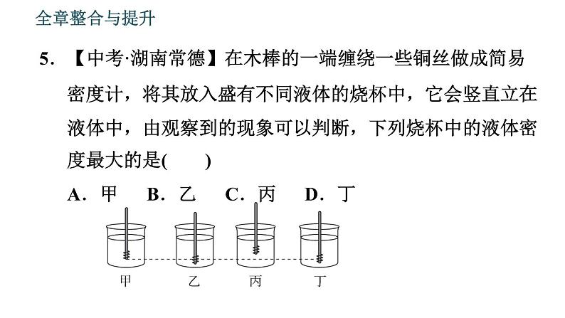 沪粤版八年级下册物理 第9章 全章整合与提升 习题课件008