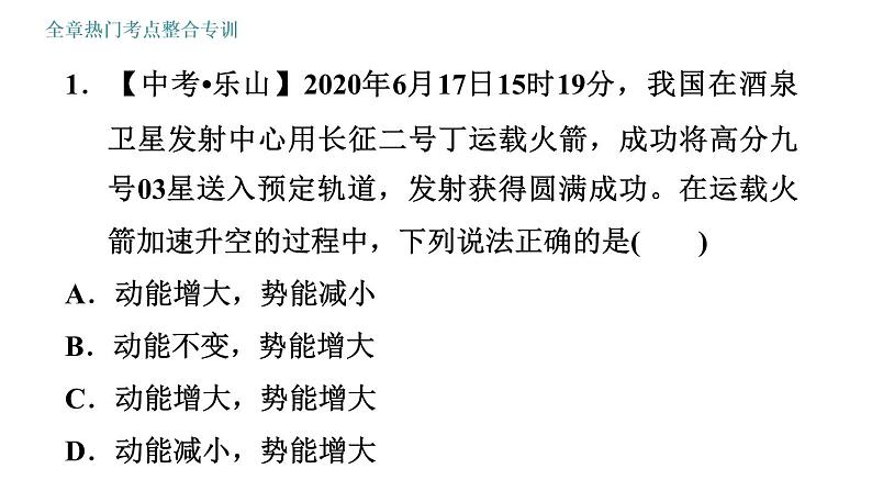 教科版八年级下册物理 第12章 全章热门考点整合专训 习题课件第3页