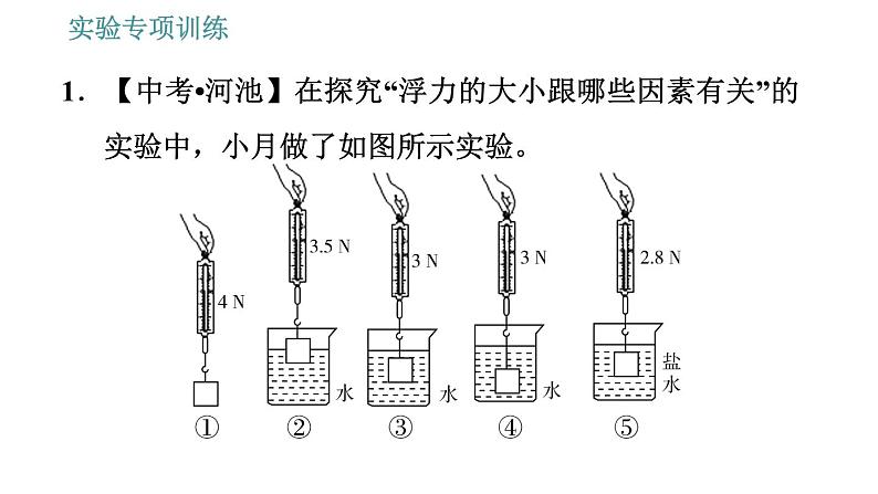 教科版八年级下册物理 期末提分练案 3.3 实验专项训练 利用浮力测量密度 习题课件第3页