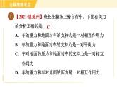 苏科版八年级下册物理 第9章 全章高频考点专训 专训1 相互作用力和平衡力的异同点 习题课件