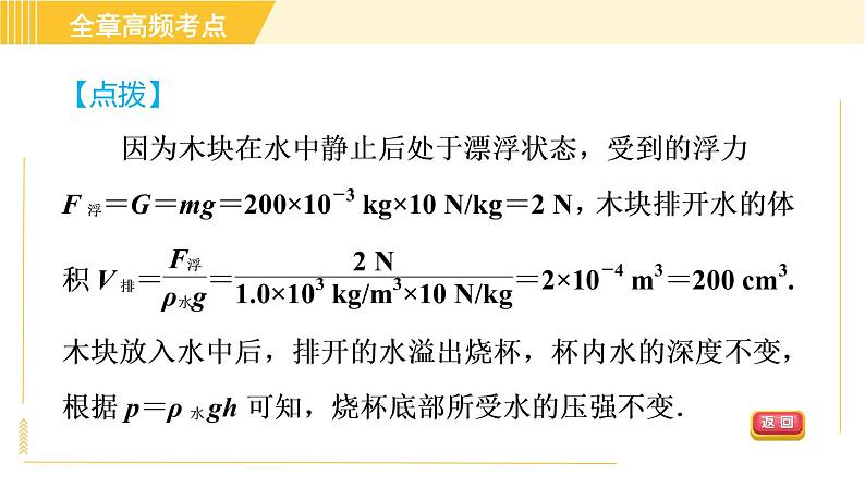 苏科版八年级下册物理 第10章 全章高频考点专训 专训1 浮力与压强的综合 习题课件08