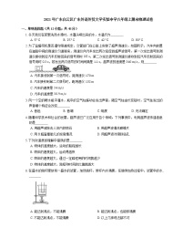 2021年广东白云区广东外语外贸大学实验中学八年级上期末物理试卷