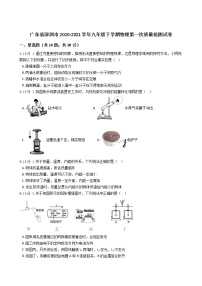 广东省深圳市2020-2021学年九年级下学期物理第一次质量检测试卷