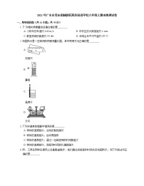 2021年广东东莞市南城御花苑外国语学校八年级上期末物理试卷