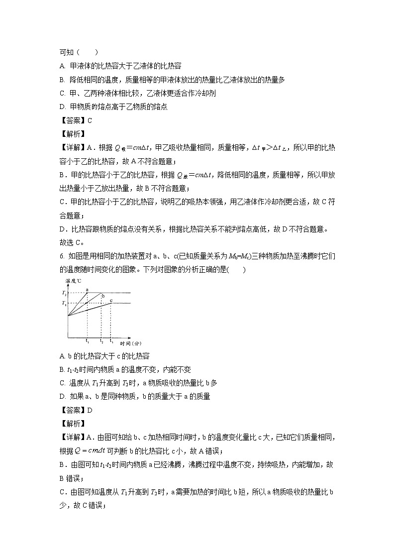 2021-2022学年河北省沧州市青县九年级10月月考物理试题（含答案与解析）第3页