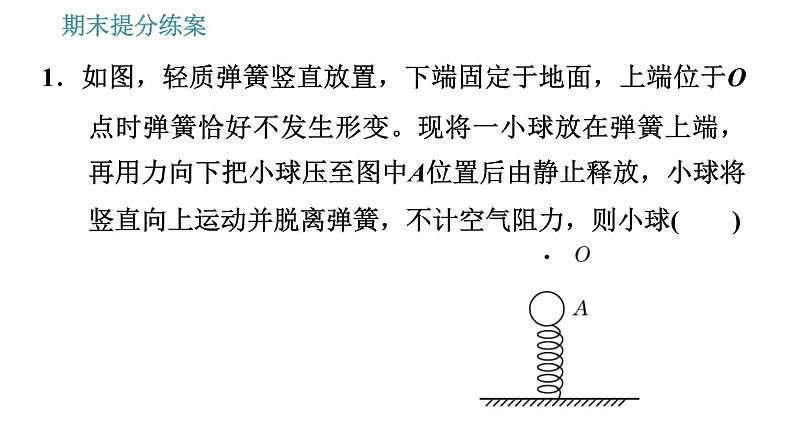 人教版八年级下册物理 期末提分练案 第4讲   第2课时   专项2机械能间的相互转化及利用 习题课件第3页