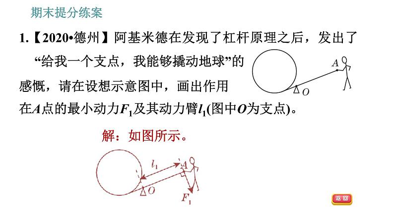 人教版八年级下册物理 期末提分练案 第5讲   第2课时   专项1使用简单机械的技巧 习题课件03