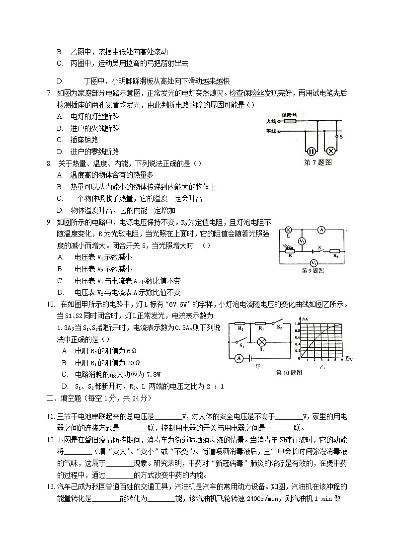 辽宁省锦州市2020-2021学年九年级上学期物理期末考试试题（含答案与解析）第2页