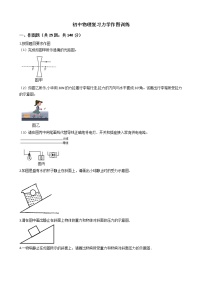 初中物理复习力学作图训练（含参考答案）