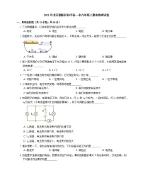 2021年北京朝阳区和平街一中九年级上期中物理试卷