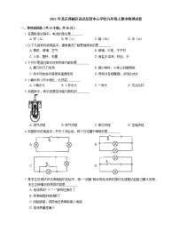 2021年北京西城区宣武培智中心学校九年级上期中物理试卷