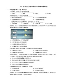 2021年广东白云区西蒙教育九年级上期中物理试卷