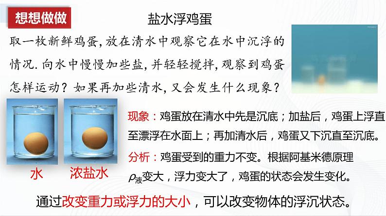 10.3物体的浮沉条件及应用（课件）第8页