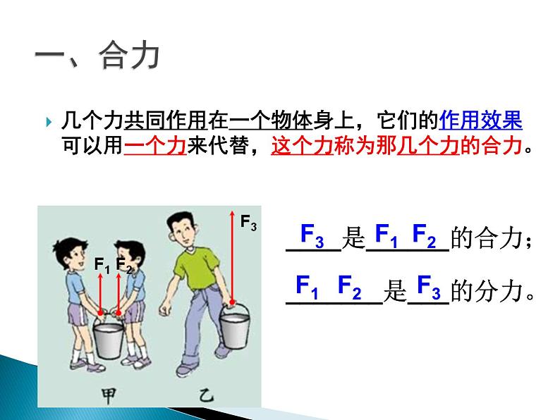 7.4《同一直线上二力的合成》(共16张PPT)北师大版八年级物理第6页