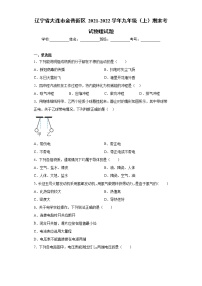 辽宁省大连市金普新区2021-2022学年九年级（上）期末考试物理试题（word版 含答案）