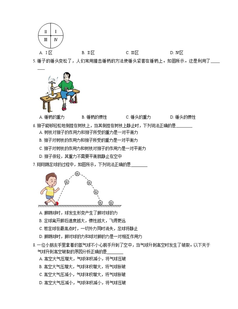 2021年河北万全区安家堡中学八年级下期末物理试卷第2页