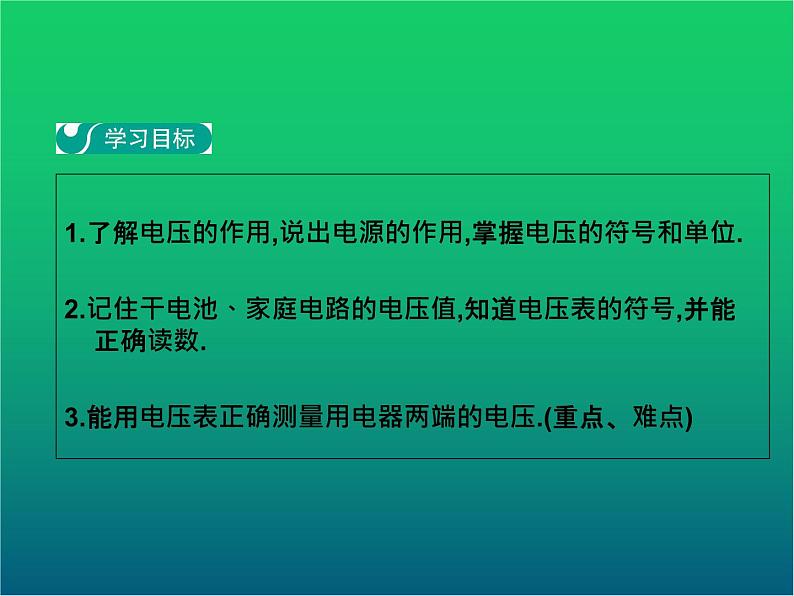 人教版九年级物理ppt课件15  电压第2页