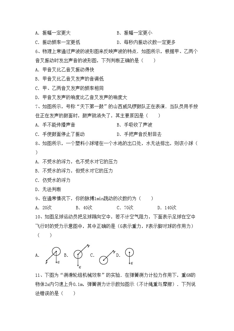 新人教版九年级物理(上册)期中试卷及答案（汇总）第2页
