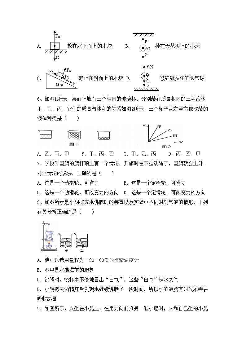最新人教部编版八年级物理上册期中测试卷及答案【全面】02