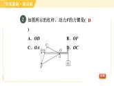 沪粤版八年级下册物理 第6章 6.5.1 探究杠杆的平衡条件 习题课件