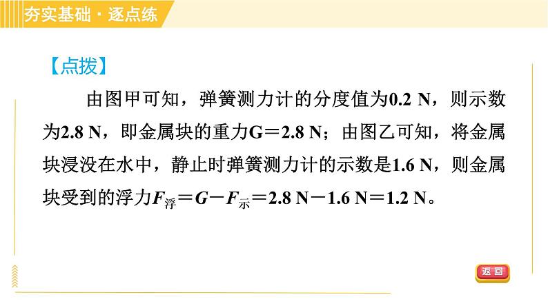 沪粤版八年级下册物理 第9章 9.1 认识浮力 习题课件07