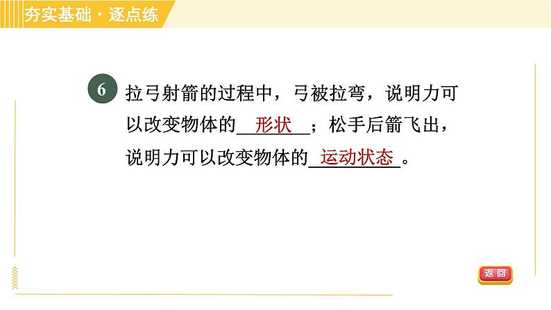 沪粤版八年级下册物理 第6章 6.1 怎样认识力 习题课件08