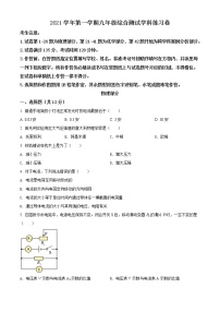 2022年上海市青浦区中考一模物理试题 带详解