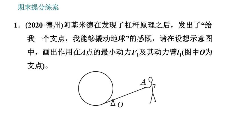 人教版八年级物理 期末提分练案 第5讲   第2课时   使用简单机械的技巧 习题课件第3页