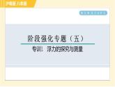 滬粵版八年級下冊物理 第9章 專訓(xùn)1 浮力的探究與測量 習(xí)題課件