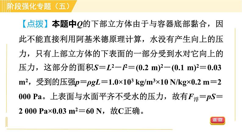 沪粤版八年级下册物理 第9章 专训2 浮力的计算 习题课件第4页