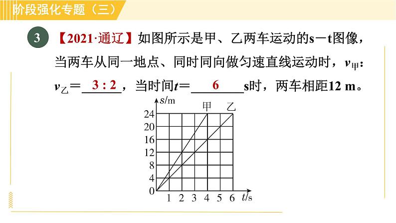 沪粤版八年级下册物理 第7章 专训1 运动图像 习题课件第7页