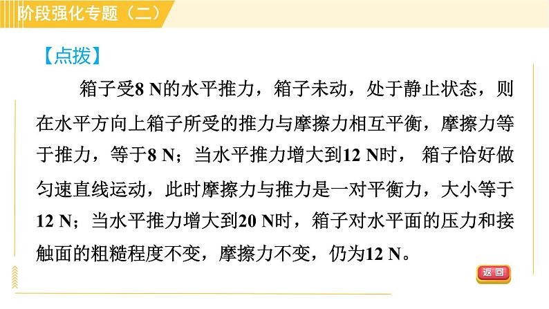 沪粤版八年级下册物理 第6章 专训2 摩擦力的分析与探究 习题课件04