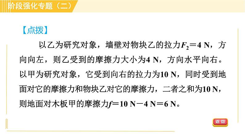 沪粤版八年级下册物理 第6章 专训2 摩擦力的分析与探究 习题课件06