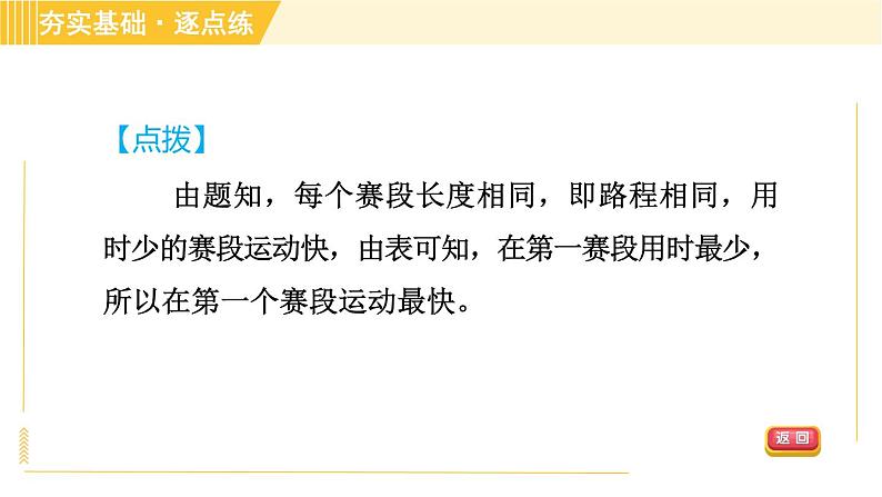 沪粤版八年级下册物理 第7章 7.2 怎样比较运动的快慢 习题课件第4页