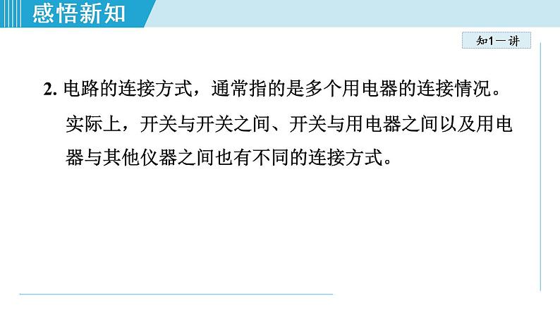 苏科版九年级物理课件  13.2电路连接的基本方式05