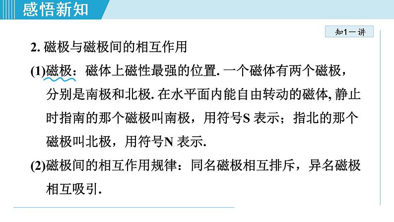 苏科版九年级物理课件  16.1磁体与磁场04