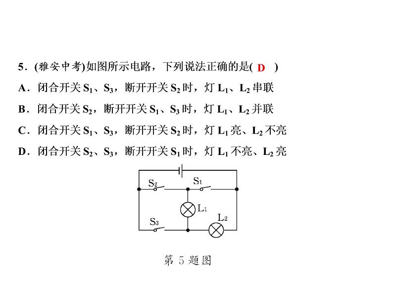 第15章　探究专题　串、并联电路的识别课件PPT07