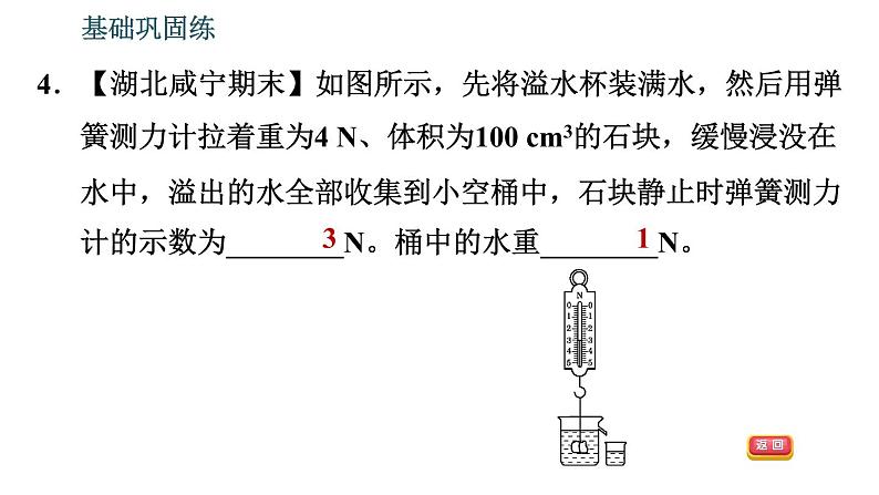 沪粤版八年级下册物理 第9章 9.2　阿基米德原理 习题课件第8页