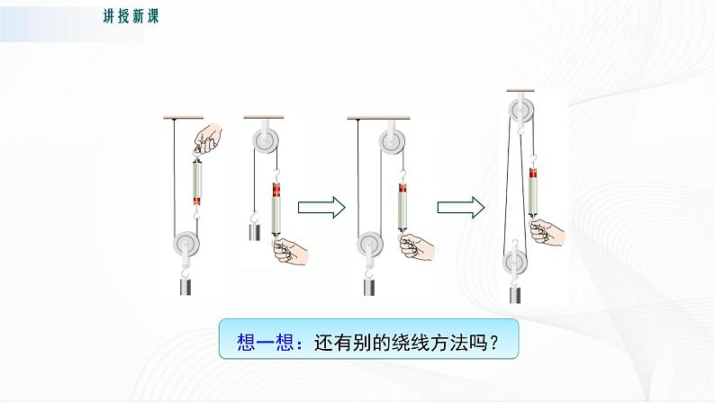 粤沪版物理八下6.6《探究滑轮的作用》第二课时 课件+教案05