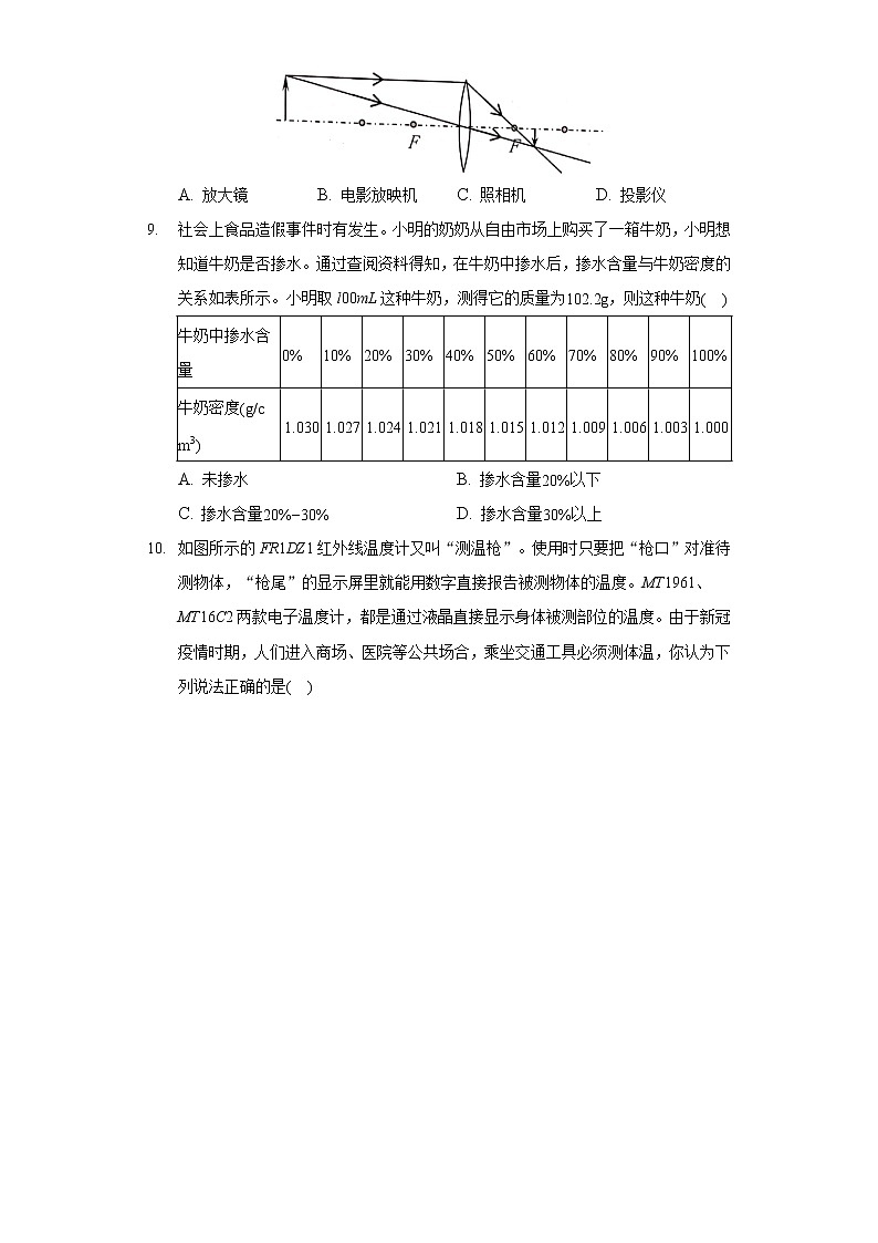 2021-2022学年广东省广州市天河区八年级（上）期末物理试卷（1）03