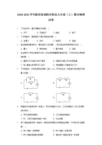 2020-2021学年陕西省咸阳市乾县九年级（上）期末物理试卷