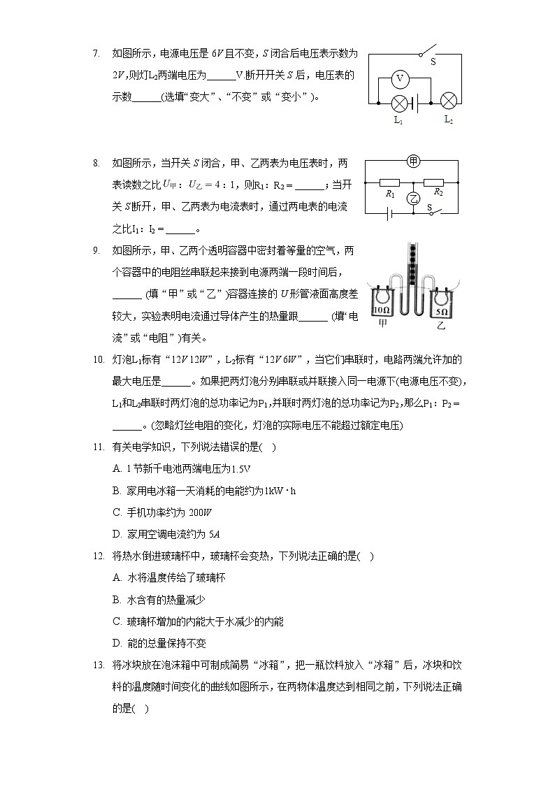 2020-2021学年江西省萍乡市九年级（上）期末物理试卷02
